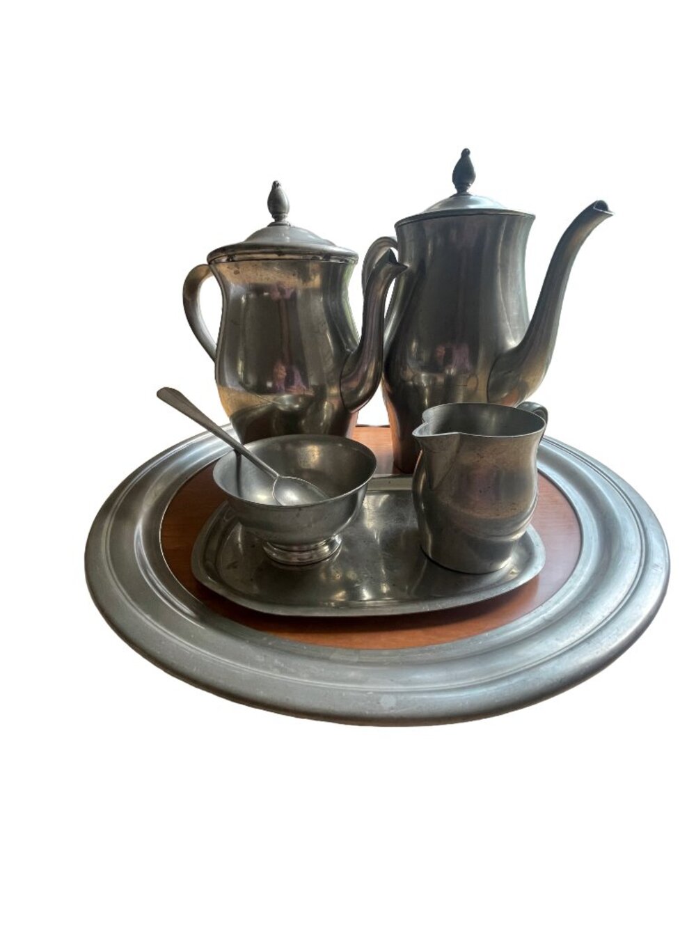 International Pewter Colonial Series 276 7-Piece Coffee & Tea Service